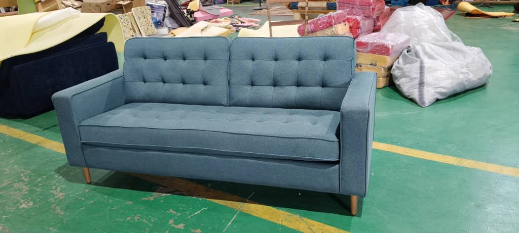 Completed sofa upholstery project 44