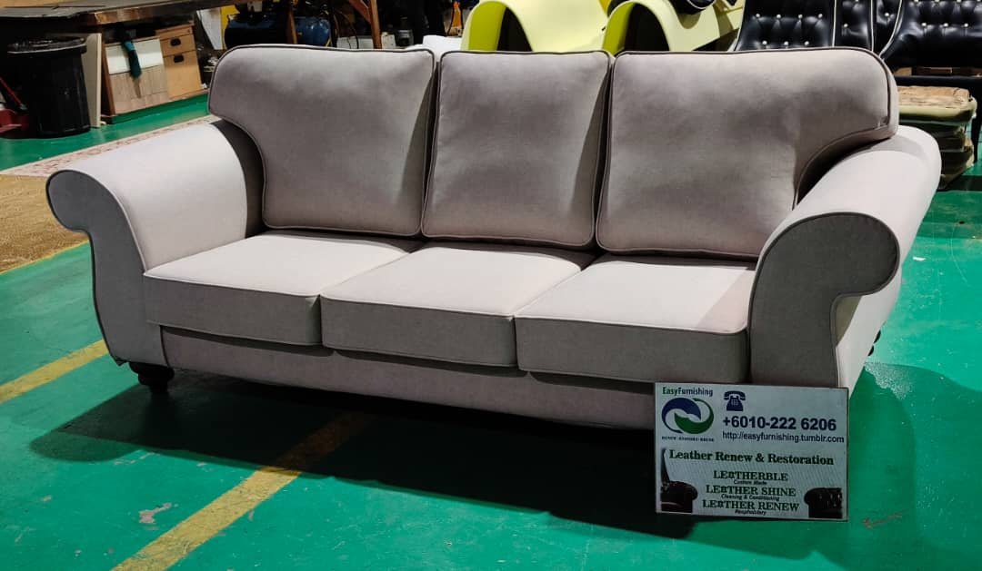 Completed sofa upholstery project 45