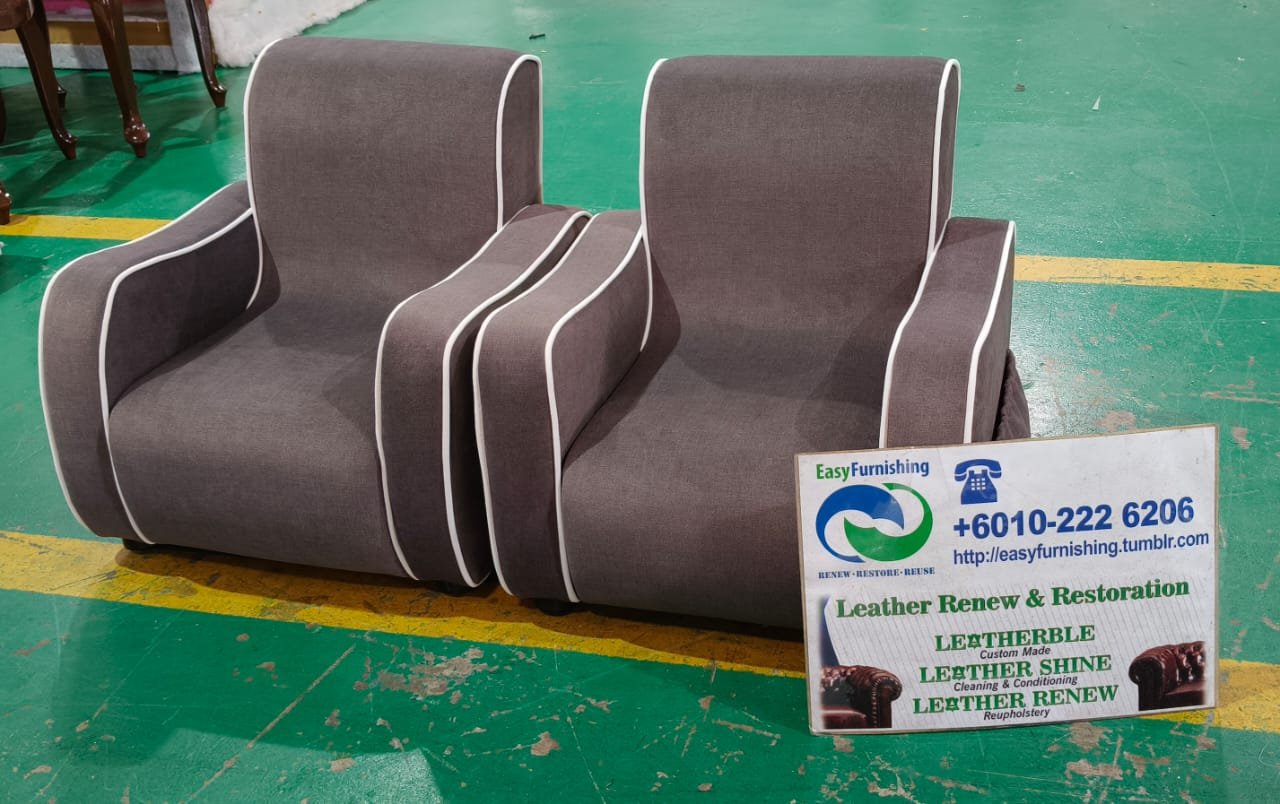 Completed sofa upholstery project 47