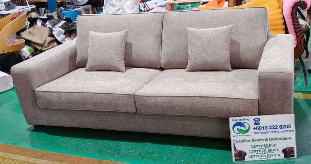 Completed sofa upholstery project 52