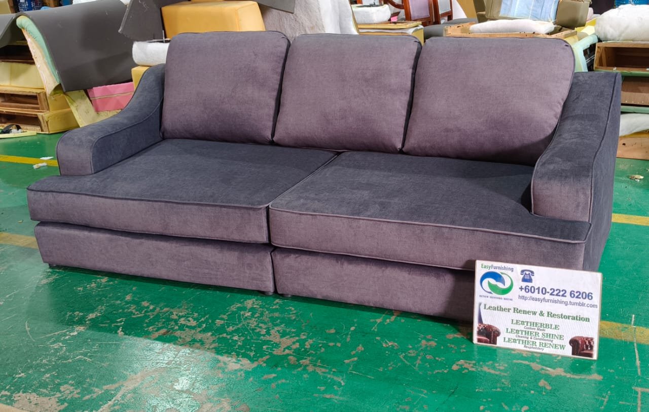 Completed sofa upholstery project 59