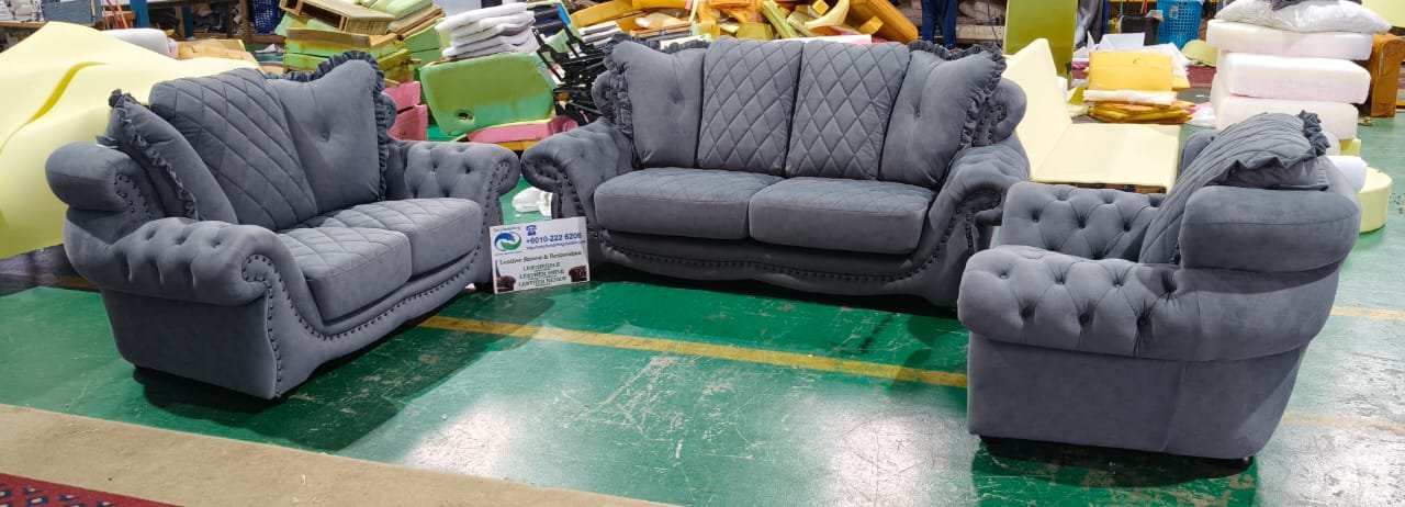 Completed sofa upholstery project 61